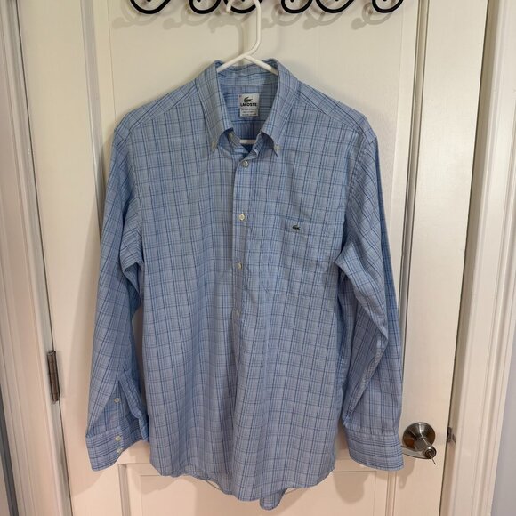 Lacoste Men's Long‎ Sleeve Button Down Shirt Size 42 (L) - Picture 3 of 5